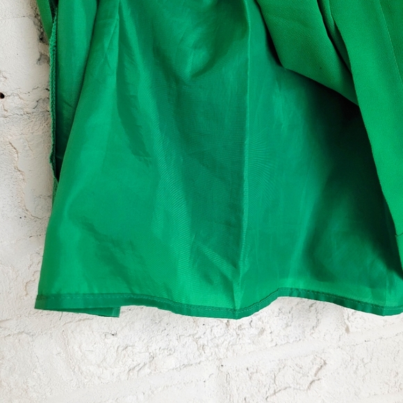 Cynthia Rowley Emerald Green Twist Front Skirt with Pockets - Picture 3 of 11